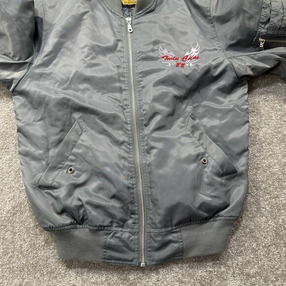 Genuine Harley Davidson Twin Cam 88 Nylon Bomber Jacket Quilt Lined Unisex Sz XS - Picture 10 of 16